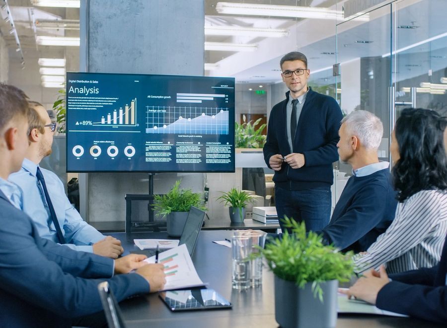 Grafici di ricavi in stile memphis